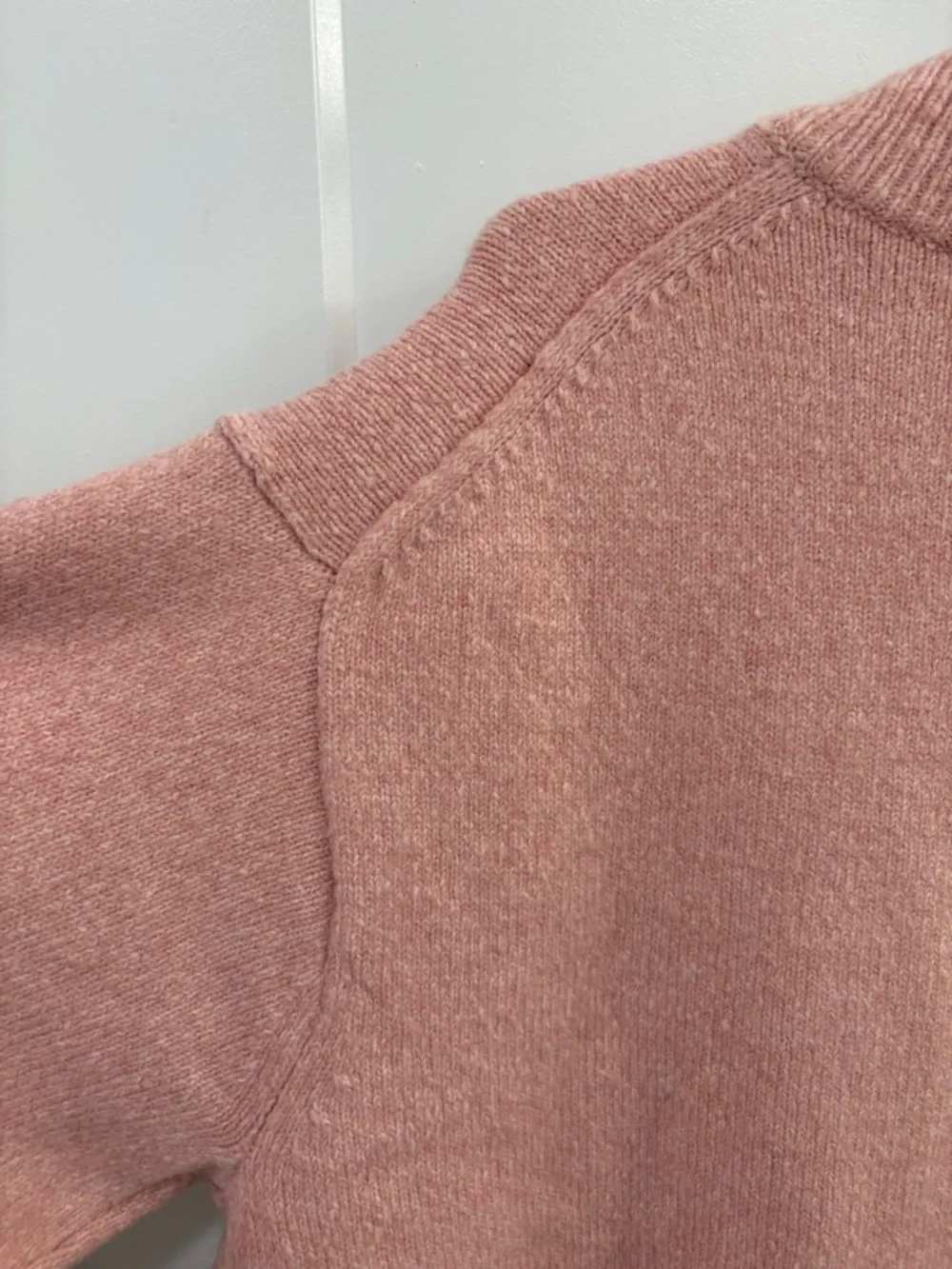 J.Crew Dusty Rose Oversized Milano Stitch Wool Alpaca Blend Cardigan Size Medium - Picture 13 of 16